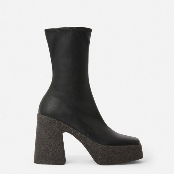 Stella McCartney Shoes - $980 STELLA MCCARTNEY 60S Vegetarian SQUARE platform ankle boots BLACK 40 (PA9)